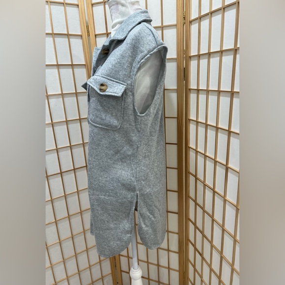 Shein flap pocket Vest Coat without belt 🐚 - Picture 7 of 12